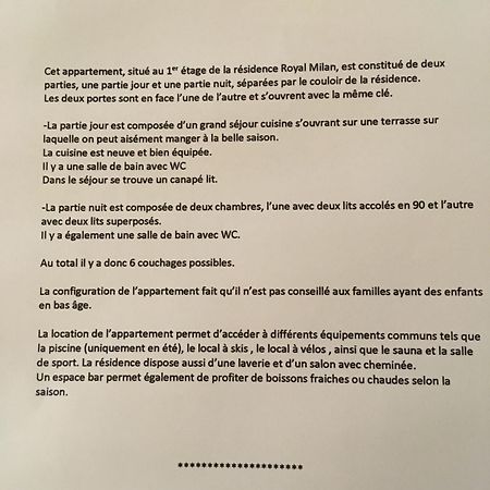 Appartement Royal Milan A Deux Cles Partie Nuit Et Partie Jour Saint-Lary-Soulan Ngoại thất bức ảnh